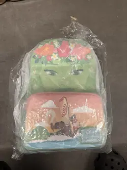 Loungefly Disney Moana Mini Backpack - Te Fiti Floral Crown, Multicolor - Image 1