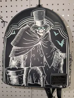 Loungefly Disney Haunted Mansion Hatbox Ghost Mini Backpack Faux Leather NWT - Image 1