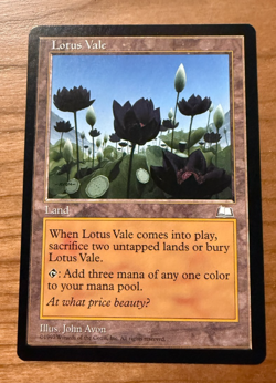 MTG Lotus Vale Weatherlight Rare Reserved List LP/NM - Image 1