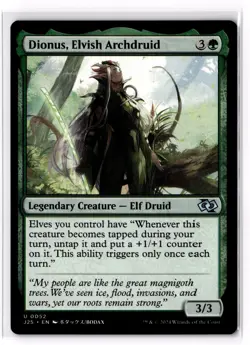 Dionus, Elvish Archdruid (Anime) 52 Foundations Jumpstart J25 NM - Image 1