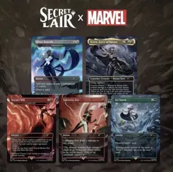 Wizards of the Coast MTG Secret Lair x Marvel Storm 5-Card Lot English 2024 - Image 1