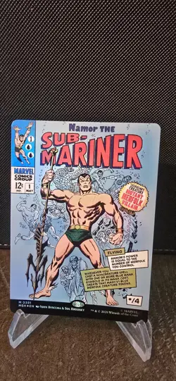 Namor the Sub Mariner Borderless Foil 391 Marvel Super Heroes MTG NM - Image 1