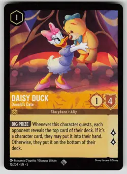 Daisy Duck - Donald's Date Super Rare Shimmering Skies 16/204 Disney Lorcana NM - Image 1