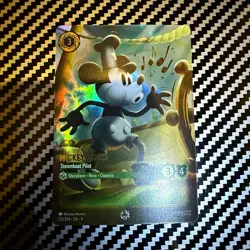 Ravensburger Disney Lorcana Mickey Mouse Steamboat Pilot Enchanted Foil 231/204 - Image 1