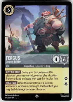 Fergus Outpost Builder 194/204 Wilds Unknown Disney Lorcana - Image 1
