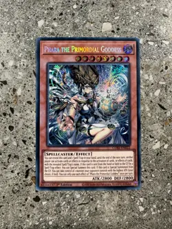 Yugioh TCG Phara the Primordial Goddess CORI-EN022 Secret Rare 1st Ed EU NM-M - Image 1