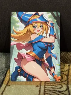 CUSTOM DARK MAGICIAN GIRL YUGIOH CARD UNCENSORED (ASK FOR PHOTO OF BACK) - Image 1