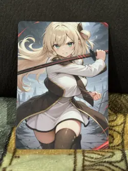 CUSTOM GODDESS STORY RAYE YUGIOH CARD UNCENSORED (ASK FOR PHOTO OF BACK) - Image 1