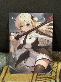 CUSTOM GODDESS STORY RAYE YUGIOH CARD UNCENSORED (ASK FOR PHOTO OF BACK) - Image 1
