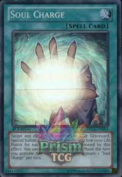 1st ed Soul Charge super rare DRLG-EN014 Yugioh - Image 1