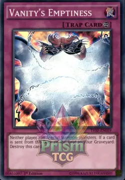 1st ed Vanity's Emptiness super rare THSF-EN059 Yugioh - Image 1