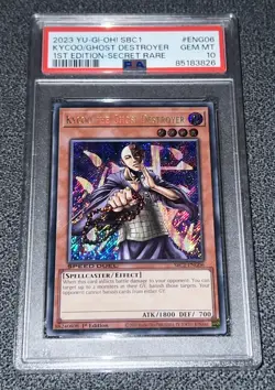 Yu-Gi-Oh! Kycoo The Ghost Destroyer - PSA 10 - 1st Ed. SBC1-ENG06 - Secret Rare - Image 1