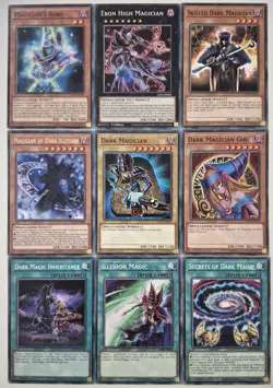 YuGiOh 9 Card Dark Magician and Related Card Set - Image 1