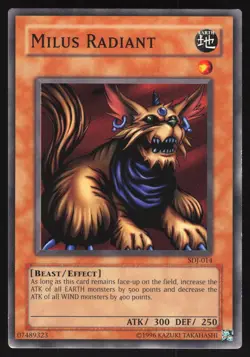Milus Radiant - SDJ-014 - Common - Unlimited - Yugioh - Image 1