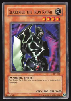 Gearfried the Iron Knight - SDJ-012 - Common - Unlimited - Yugioh - Image 1