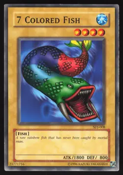 7 Colored Fish - SDJ-008 - Common - Unlimited - Yugioh - Image 1