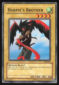 Harpie's Brother - SDJ-011 - Common - Unlimited - Yugioh - Image 1