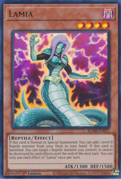 1X NM Lamia - BLMR-EN021 - Ultra Rare 1st Edition - yugioh - Image 1