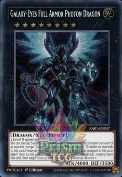 1st ed Galaxy-Eyes Full Armor Photon Dragon secret rare RA01-EN037 Yugioh - Image 1