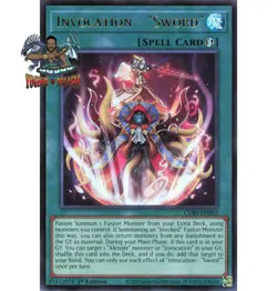 Yugioh! 1x Invocation - "Sword" CORI-EN053 Ultra Rare 1st Ed NM - Image 1