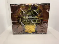 YUGIOH TCG QUARTER CENTURY STAMPEDE ENGLISH 1ST EDITION FACTORY SEAL BOOSTER BOX - Image 1