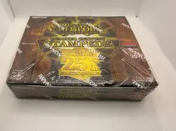 YUGIOH TCG QUARTER CENTURY STAMPEDE ENGLISH 1ST EDITION FACTORY SEAL BOOSTER BOX - Image 2