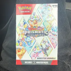 Pokemon TCG Scarlet & Violet Prismatic Evolutions Booster Bundle Box 6 Packs - Image 1