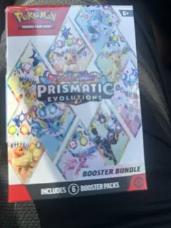 Pokemon TCG Scarlet & Violet Prismatic Evolutions Booster Bundle - 6 Packs - Image 1