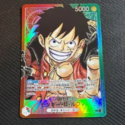 ONE PIECE Card Monkey D. Luffy OP01-003 L Parallel ROMANCE DAWN Japanese - Image 1