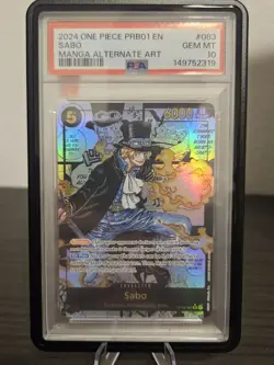 Bandai Sabo 2024 PRB01 EN Manga Alternate Art Foil #083 PSA 10 - Image 1