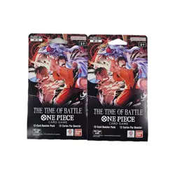 2X One Piece OP-16 The “Time of Battle” Sleeved Booster Pack English SEALED NEW - Image 1