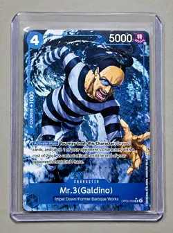 One Piece OP16-056 Mr.3 Galdino Alt Art SR English The Time of Battle NM - Image 1