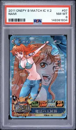 PSA 8 2011 ONE PIECE ONEPY BERRY MATCH IC VOL.2 07 NAMI - Image 3