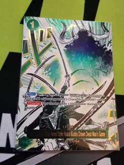 Demon Aura Nine Sword Style Asura Blades Dead Men's Game, Alt Art OP12-037 - Image 2