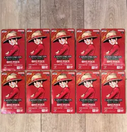 One Piece TCG OP-13 Carrying On His Will Sleeved Booster Pack Lot of 10 English - Image 1