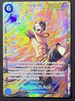 One Piece CCG Portgas.D.Ace Alternate Art OP13-119 SEC NM/M - Image 1