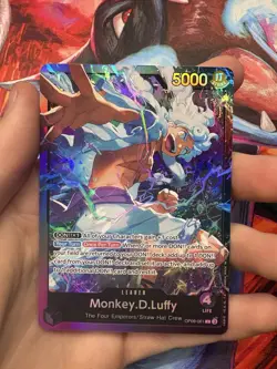 One Piece CCG Monkey.D.Luffy OP09-061 Leader ST26 English Foil Card - Image 1