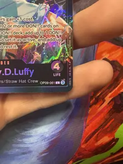 One Piece CCG Monkey.D.Luffy OP09-061 Leader ST26 English Foil Card - Image 3