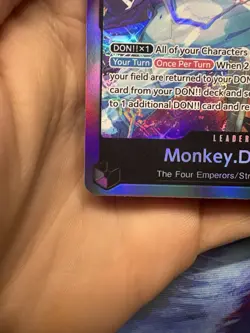 One Piece CCG Monkey.D.Luffy OP09-061 Leader ST26 English Foil Card - Image 4
