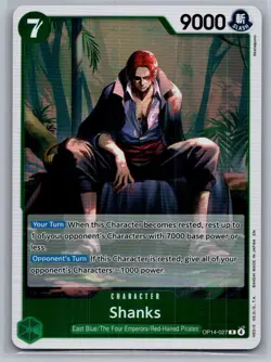 Shanks OP14-027 Rare The Azure Sea's Seven One Piece Foil Near Mint - Image 1