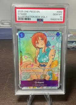 2025 One Piece O-Nami Illustration Box Vol.1 #062 EN PSA 10 - Image 1