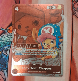 P-101 Tony Tony Chopper Character Winner Promo Foil One Piece CCG English - Image 1