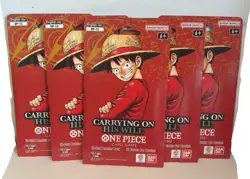 One Piece CCG Carrying On His Will Booster Pack Lot Of 5 - Image 1
