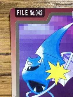 Pokemon Carddass Card Golbat File No.42 Bandai Pocket Monsters 1997 Japan - Image 3