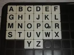 UpWords 3D #4312 Word Stacking Replacement TILES 1997 Black Lettering PER EACH - Image 1