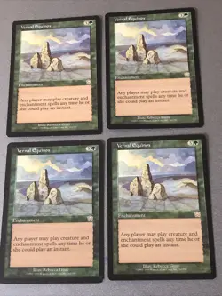 Vernal Equinox X4 Mercadian Masques LP Condition See Pics Front Back - Image 1