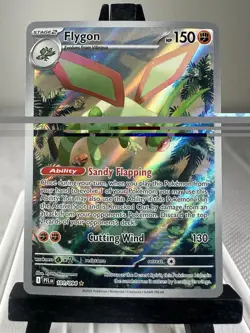 Pokemon TCG Flygon 101/094 Me02: Phantasmal Flames Illustration Rare Holo NM - Image 1