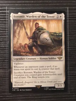 MTG Boromir, Warden of the Tower Regular Card LTR #0004 - Image 1