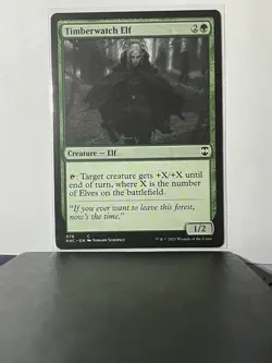 Timberwatch Elf #076 Common Elf Creature Commander: Kaldheim KHC - Image 1
