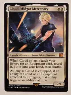 Cloud, Midgar Mercenary M0010 Regular Final Fantasy Magic the Gathering - Image 1